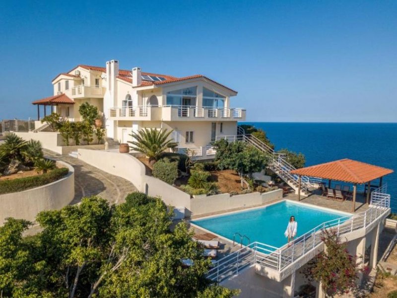 Agia Pelagia Kreta, Agia Pelagia: Luxusvilla mit herrlichem Meerblick in der Nähe von Heraklion zu verkaufen Haus kaufen